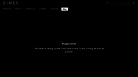 What Simes.it website looked like in 2020 (5 years ago)
