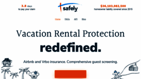 What Safelystay.com website looked like in 2020 (3 years ago)