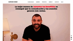 What Santiagocosme.com website looked like in 2020 (4 years ago)