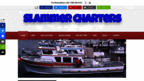 What Slammercharters.com website looked like in 2020 (3 years ago)