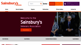What Sainsburysveterans.co.uk website looked like in 2020 (3 years ago)