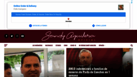 What Sandyaguilera.com website looked like in 2020 (3 years ago)