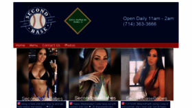 What Secondbasebarandgrill.com website looked like in 2020 (3 years ago)
