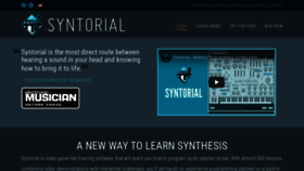 What Syntorial.com website looked like in 2020 (3 years ago)