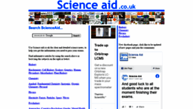 What Scienceaid.co.uk website looked like in 2020 (3 years ago)