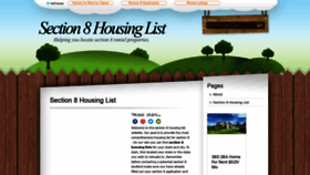 What Section8housinglist.info website looked like in 2020 (3 years ago)