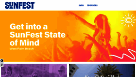 What Sunfest.com website looked like in 2020 (3 years ago)