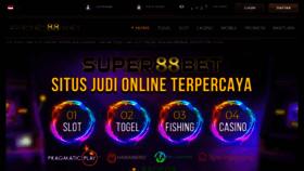 What Super88bet.com website looked like in 2020 (3 years ago)