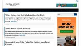 What Surabaya-metropolis.com website looked like in 2020 (3 years ago)