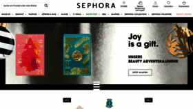 What Sephora.de website looked like in 2020 (3 years ago)
