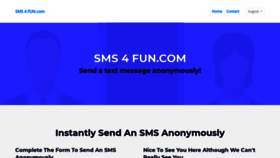 What Sms4fun.com website looked like in 2020 (3 years ago)