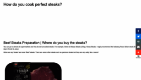 What Steakovercooked.com website looked like in 2020 (3 years ago)
