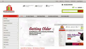 What Sendgiftpakistan.com website looked like in 2020 (3 years ago)