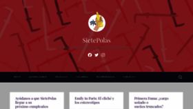 What Sietepolas.com website looked like in 2020 (3 years ago)