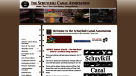What Schuylkillcanal.org website looked like in 2020 (3 years ago)