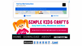 What Simplekidscrafts.com website looked like in 2020 (3 years ago)