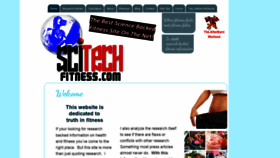 What Scitechfitness.com website looked like in 2020 (3 years ago)