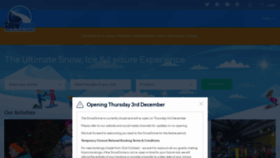What Snowdome.co.uk website looked like in 2020 (3 years ago)