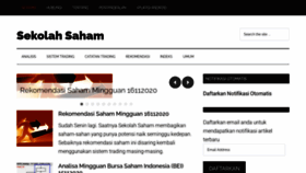 What Sekolahsaham.com website looked like in 2020 (3 years ago)
