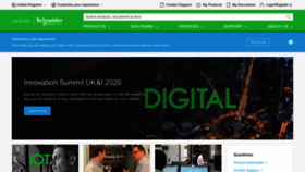 What Schneider-electric.co.uk website looked like in 2020 (3 years ago)