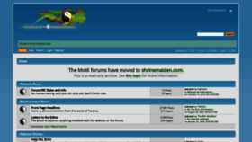 What Shrinemaiden.org website looked like in 2020 (3 years ago)