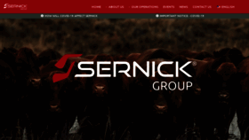 What Sernick.co.za website looked like in 2020 (3 years ago)