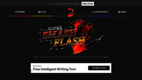 What Supersmashflash.com website looked like in 2020 (3 years ago)