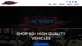 What Stlouiscarmuseum.com website looked like in 2020 (3 years ago)