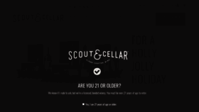 What Scoutandcellar.com website looked like in 2020 (3 years ago)