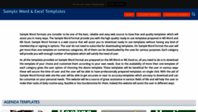 What Sampleformats.org website looked like in 2020 (4 years ago)