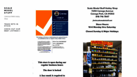 What Scalemodelstuff.com website looked like in 2020 (3 years ago)