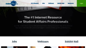 What Studentaffairs.com website looked like in 2020 (3 years ago)