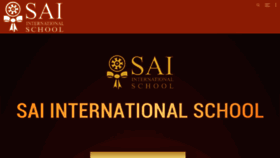 What Saiinternationalschool.com website looked like in 2020 (3 years ago)