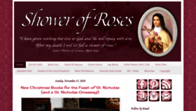 What Showerofrosesblog.com website looked like in 2020 (3 years ago)