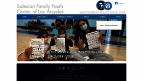 What Salesianclubs-la.org website looked like in 2020 (3 years ago)