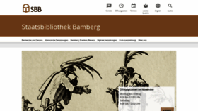 What Staatsbibliothek-bamberg.de website looked like in 2020 (3 years ago)