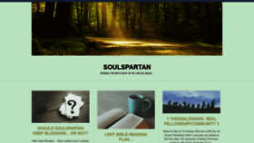 What Soulspartan.com website looked like in 2020 (3 years ago)