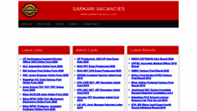 What Sarkarivacance.com website looked like in 2020 (3 years ago)