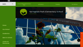 What Springdaleparkelementary.org website looked like in 2020 (3 years ago)