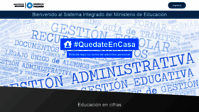 What Sime.educaciontuc.gov.ar website looked like in 2020 (3 years ago)