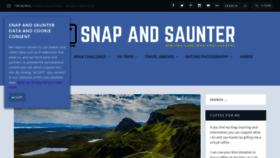 What Snapandsaunter.com website looked like in 2020 (3 years ago)