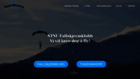 What Skydiveoppdal.no website looked like in 2020 (3 years ago)