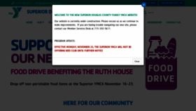 What Superiorymca.org website looked like in 2020 (3 years ago)