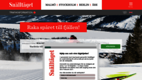 What Snalltaget.se website looked like in 2020 (3 years ago)