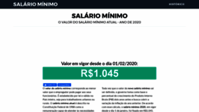 What Salariominimo.net.br website looked like in 2020 (3 years ago)