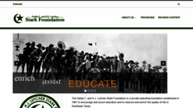 What Starkfoundation.org website looked like in 2020 (5 years ago)