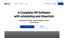 What Shiftee.io website looked like in 2020 (5 years ago)