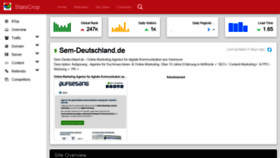 What Sem-deutschland.de.statscrop.com website looked like in 2020 (3 years ago)
