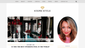 What Stephstyle.com website looked like in 2020 (3 years ago)