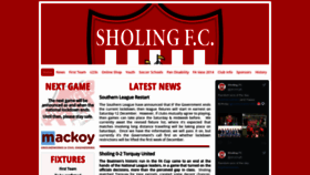 What Sholingfc.co.uk website looked like in 2020 (3 years ago)